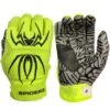 2022 Spiderz Hybrid Batting Gloves: Neon Yellow/Black -Baseball Gear Shop 2020SPIDERZHYBRID NEONYELLOW BLACK