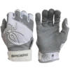 2022 Spiderz PRO Model Batting Gloves: White/Grey -Baseball Gear Shop 2022 Spiderz White Grey Pro