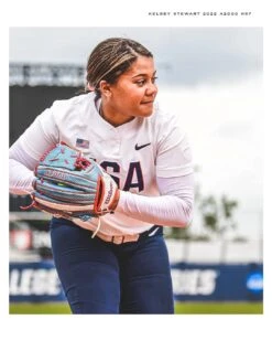 2022 Wilson A2000 Kelsey Stewart KS7 GM 12" Fastpitch Glove: WTA20RF22KS7 -Baseball Gear Shop 21 0486 Wilson USA Softball GM Kelsey Stewart Social 03