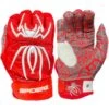 2023 Spiderz HYBRID Batting Gloves: Red/White -Baseball Gear Shop 22RedWhite