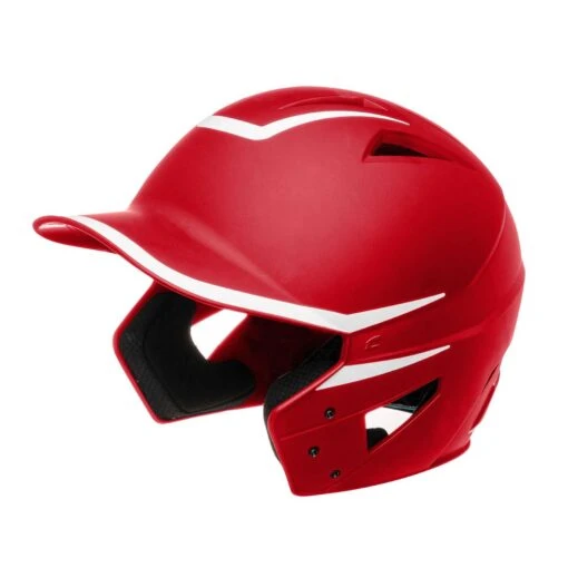 Champro HXM2 HX Legend Baseball Helmet Matte - Scarlet White -Baseball Gear Shop 94636