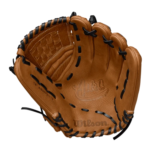 Wilson Aura A900 12" Fastpitch Softball Glove: WTA09RF2012 -Baseball Gear Shop A09LF2012 1 Aura FP 12 BritishTan White Palm