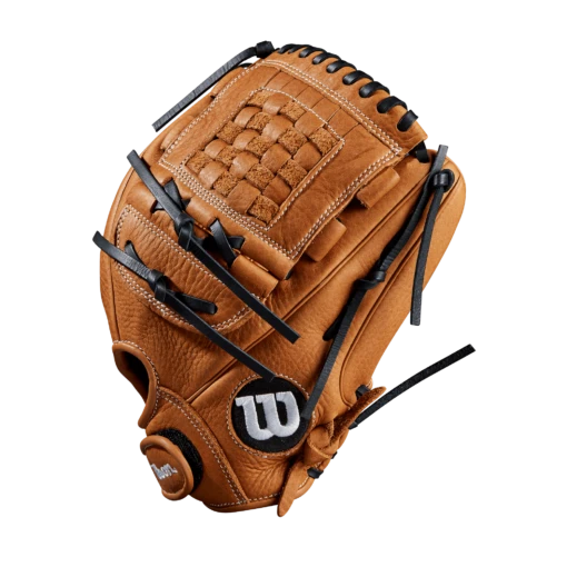 Wilson Aura A900 12" Fastpitch Softball Glove: WTA09RF2012 -Baseball Gear Shop A09LF2012 2 Aura FP 12 BritishTan White Alt 01