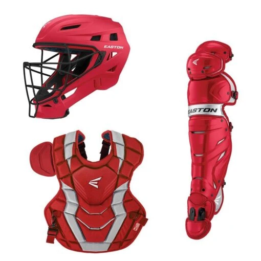 Easton Elite X Catcher's Box Set (Adult, Intermediate & Youth): Red -Baseball Gear Shop EliteX Red