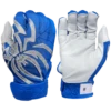 2022 Spiderz PRIZM Batting Gloves: Royal Blue/Silver -Baseball Gear Shop PRIZM RoyalBlueSilver