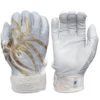 2022 Spiderz PRIZM Batting Gloves: White/Gold -Baseball Gear Shop PRIZM WhiteGold