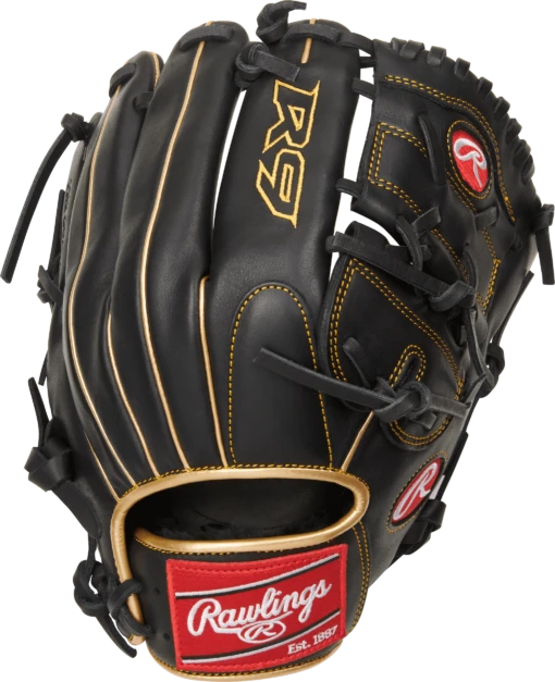 Rawlings R9 12" Infield/Pitcher's Baseball Glove: R9206-9BG -Baseball Gear Shop R9206 9BG 2