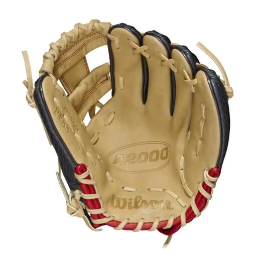 2021 Wilson A2000 PF88SS Pedroia Fit 11.25" Infield Baseball Glove: WTA20RB20PF88SS -Baseball Gear Shop WBW100107 1 A2000 IF PF88SS 1125 BlackSnakeSS Blonde Red.png.cq5dam.web .1200.1200