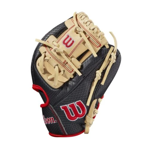 2021 Wilson A2000 PF88SS Pedroia Fit 11.25" Infield Baseball Glove: WTA20RB20PF88SS -Baseball Gear Shop WBW100107 2 A2000 IF PF88SS 1125 BlackSnakeSS Blonde Red.png.cq5dam.web .1200.1200