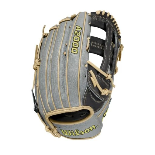 2021 Wilson A2000 1799SS 12.75" SuperSkin Outfield Baseball Glove: WBW1001121275 -Baseball Gear Shop WBW100112 0 A2000 OF 1799SS 1275 Black GreySS Blonde.png.cq5dam.web .1200.1200