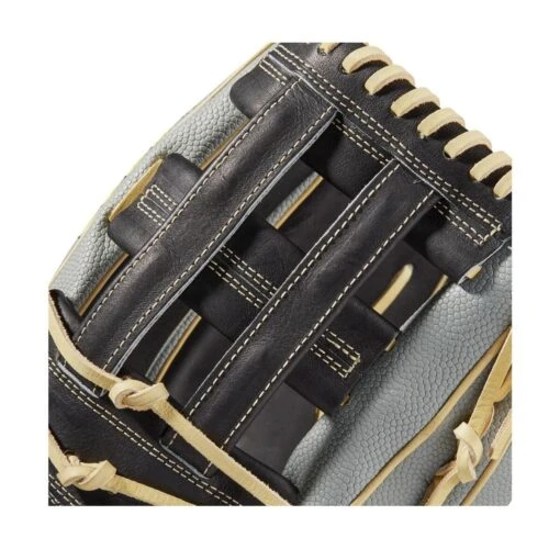 2021 Wilson A2000 1799SS 12.75" SuperSkin Outfield Baseball Glove: WBW1001121275 -Baseball Gear Shop WBW100112 4 A2000 OF 1799SS 1275 Black GreySS Blonde.png.cq5dam.web .1200.1200