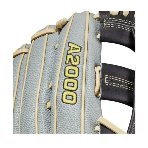 2021 Wilson A2000 1799SS 12.75" SuperSkin Outfield Baseball Glove: WBW1001121275 -Baseball Gear Shop WBW100112 5 A2000 OF 1799SS 1275 Black GreySS Blonde.png.cq5dam.web .1200.1200