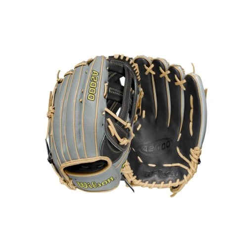 2021 Wilson A2000 1799SS 12.75" SuperSkin Outfield Baseball Glove: WBW1001121275 -Baseball Gear Shop WBW100112 8 A2000 OF 1799SS 1275 Black GreySS Blonde.png.cq5dam.web .1200.1200