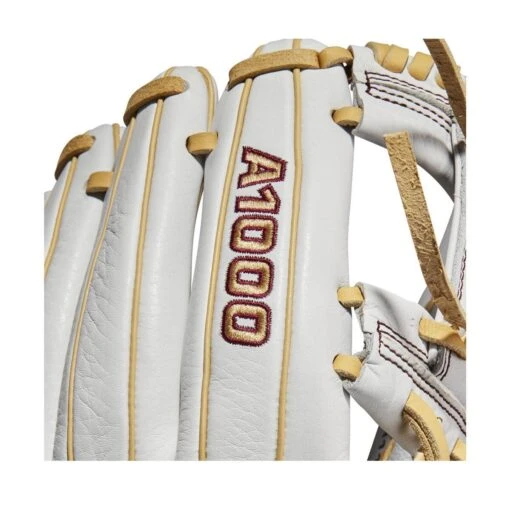 2022 Wilson A1000 H175 11.75" Infield Fastpitch Softball Glove: WTA10RF22H1175 -Baseball Gear Shop WBW100178 5 A1000 FP H IF 1175 White Blonde.png.cq5dam.web .1200.1200