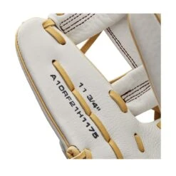 2022 Wilson A1000 H175 11.75" Infield Fastpitch Softball Glove: WTA10RF22H1175 -Baseball Gear Shop WBW100178 6 A1000 FP H IF 1175 White Blonde.png.cq5dam.web .1200.1200