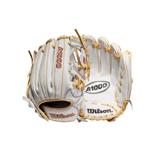 2022 Wilson A1000 H175 11.75" Infield Fastpitch Softball Glove: WTA10RF22H1175 -Baseball Gear Shop WBW100178 8 A1000 FP H IF 1175 White Blonde.png.cq5dam.web .1200.1200