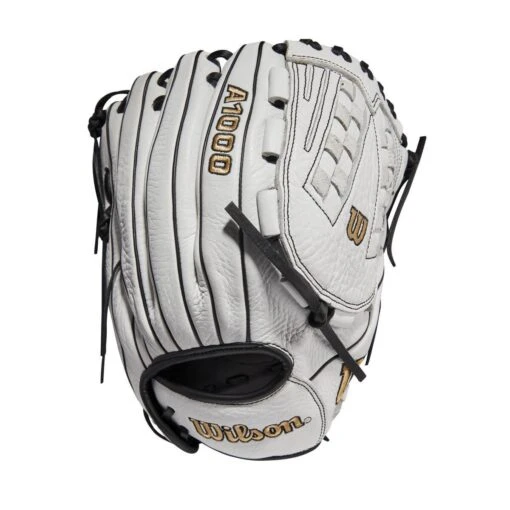 2022 Wilson A1000 V125 12.5" Outfield/Pitcher's Fastpitch Softball Glove: WTA10RF22V125 -Baseball Gear Shop WBW100182 0 A1000 FP V125 OF 125 White Black.png.cq5dam.web .1200.1200