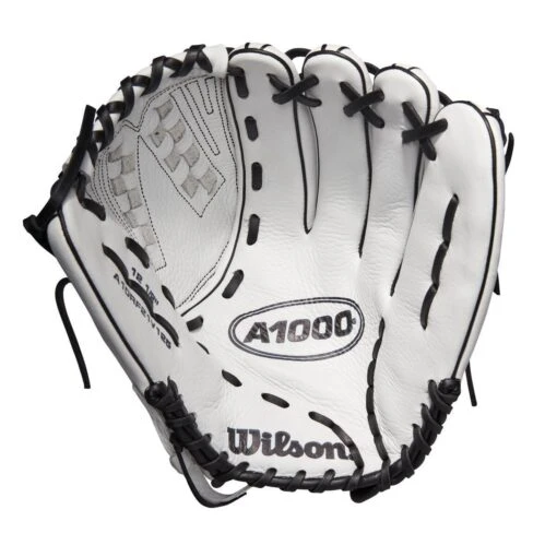 2022 Wilson A1000 V125 12.5" Outfield/Pitcher's Fastpitch Softball Glove: WTA10RF22V125 -Baseball Gear Shop WBW100182 1 A1000 FP V125 OF 125 White Black.png.cq5dam.web .1200.1200