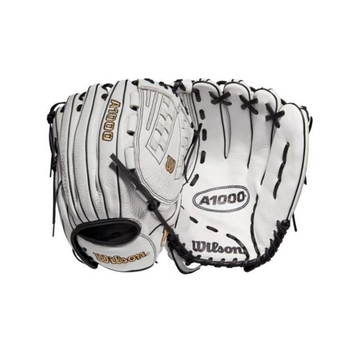 2022 Wilson A1000 V125 12.5" Outfield/Pitcher's Fastpitch Softball Glove: WTA10RF22V125 -Baseball Gear Shop WBW100182 8 A1000 FP V125 OF 125 White Black.png.cq5dam.web .1200.1200