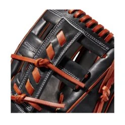 2022 Wilson A2000 1716 11.5" Infield Baseball Glove: WTA20RB221716 -Baseball Gear Shop WBW100389 4 A2000 Leather 1716 IF 115 Black Copper.png.cq5dam.web .1200.1200