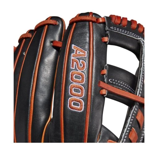 2022 Wilson A2000 1716 11.5" Infield Baseball Glove: WTA20RB221716 -Baseball Gear Shop WBW100389 5 A2000 Leather 1716 IF 115 Black Copper.png.cq5dam.web .1200.1200