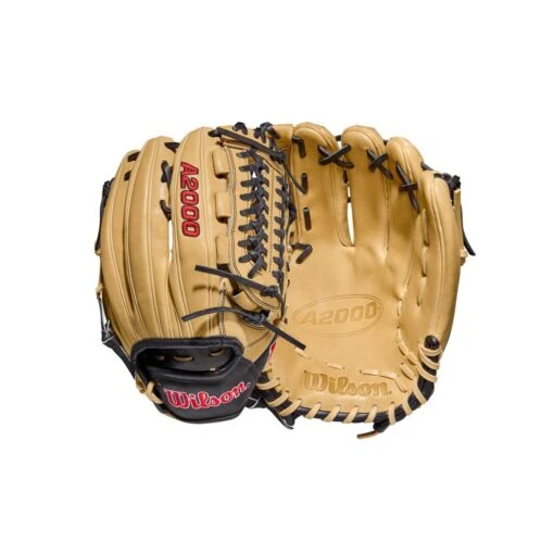 2022 Wilson A2000 D33 11.75" Pitcher's Baseball Glove: WTA20RB22D33 -Baseball Gear Shop WBW100393 8 A2000 Leather D33 1175 Blonde Black.png.cq5dam.web .1200.1200