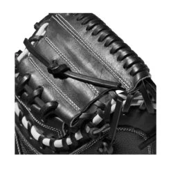 2022 Wilson A2000 M1DSS 33.5" Catcher's Mitt: WTA20RB22M1DSS -Baseball Gear Shop WBW100401 4 A2000 M1D C 335 Black White Red.png.cq5dam.web .1200.1200