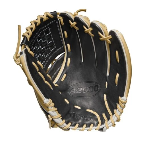 2022 Wilson A2000 P12 12" PItcher's Fastpitch Softball Glove: WTA20RF22P12 -Baseball Gear Shop WBW100439 1 A2000 FP P P12 12 Blonde Black.png.cq5dam.web .1200.1200