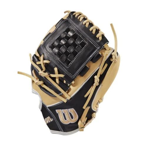 2022 Wilson A2000 P12 12" PItcher's Fastpitch Softball Glove: WTA20RF22P12 -Baseball Gear Shop WBW100439 2 A2000 FP P P12 12 Blonde Black.png.cq5dam.web .1200.1200