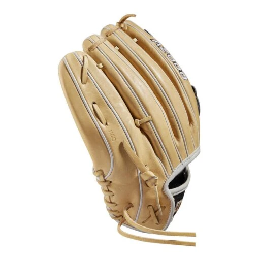 2022 Wilson A2000 P12 12" PItcher's Fastpitch Softball Glove: WTA20RF22P12 -Baseball Gear Shop WBW100439 3 A2000 FP P P12 12 Blonde Black.png.cq5dam.web .1200.1200