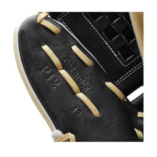 2022 Wilson A2000 P12 12" PItcher's Fastpitch Softball Glove: WTA20RF22P12 -Baseball Gear Shop WBW100439 6 A2000 FP P P12 12 Blonde Black.png.cq5dam.web .1200.1200