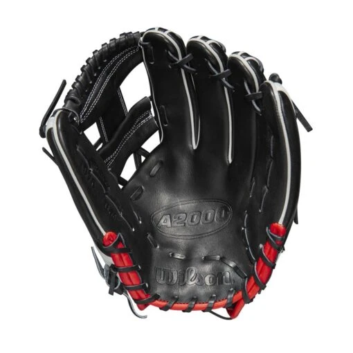 2023 Wilson A2000 1975 11.75" Infield Baseball Glove: WBW1009701175 -Baseball Gear Shop WBW100970 1 A2000 IF 1975 1175 Black White Red.png.cq5dam.web .1200.1200