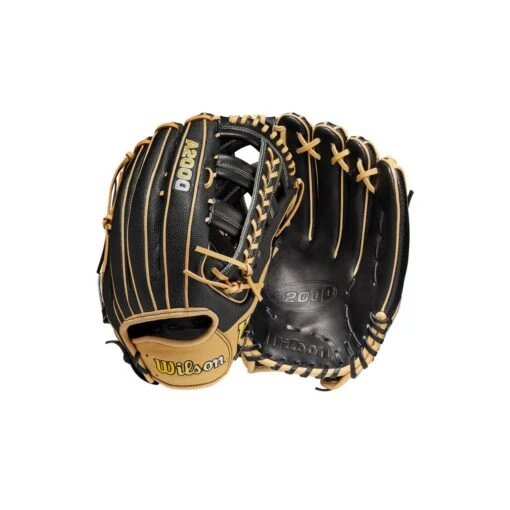 2023 Wilson A2000 1810 Super Skin 12.75" Outfield Baseball Glove: WBW1009731275 -Baseball Gear Shop WBW100973 8 A2000 OF 1810SS 1275 Black BlackSS Blonde.png.cq5dam.web .1200.1200