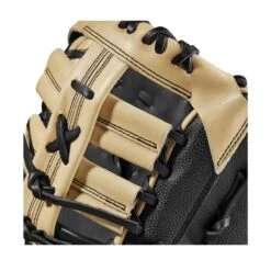 2023 Wilson A2000 1679 Super Skin 12.5" Baseball First Base Mitt: WBW100979125 -Baseball Gear Shop WBW100979 4 A2000 1B 1679SS 125 Black BlackSS Blonde.png.cq5dam.web .1200.1200