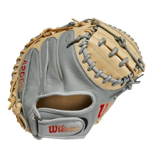 2023 Wilson A2000 PF33 Super Skin 33" Baseball Catcher's Mitt: WBW10098433 -Baseball Gear Shop WBW100984 0 A2000 C PF33SS 33 GreySS Blonde.png.cq5dam.web .1200.1200