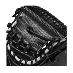 2023 Wilson A2000 M1DSS 33.5" Baseball Catcher's Mitt: WBW100995335 -Baseball Gear Shop WBW100995 4 A2000 C M1DSC 335 BlackSS BlackDimple White WilsonGold