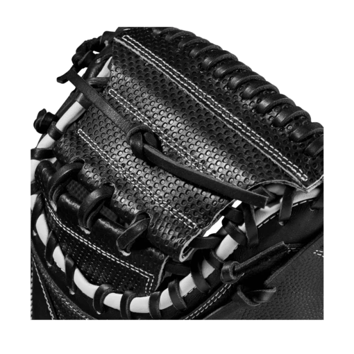 2023 Wilson A2000 M1DSS 33.5" Baseball Catcher's Mitt: WBW100995335 -Baseball Gear Shop WBW100995 4 A2000 C M1DSC 335 BlackSS BlackDimple White WilsonGold