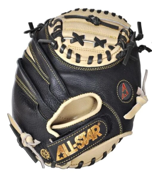 All-Star All Star Pro Series "The Pocket" 27" Training Baseball Catcher's Mitt: CM100TM -Baseball Gear Shop cm100tm bk laces back 720x 32a01893 fcb5 4459 8e0b 581cd541ca9d