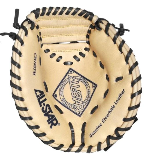 All-Star All Star Pro Series "The Pocket" 27" Training Baseball Catcher's Mitt: CM100TM -Baseball Gear Shop cm100tm bk laces inside 1260x 73161039 8864 4a4b 8f0d 8d3fe7620cbb