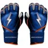 Bruce Bolt PREMIUM PRO NIMMO Long Cuff Batting Gloves: Mets Blue -Baseball Gear Shop premium pro nimmo series long cuff batting gloves blue gloves brucebolt 692298