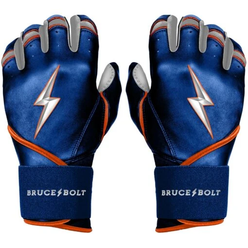 Bruce Bolt PREMIUM PRO NIMMO Long Cuff Batting Gloves: Mets Blue -Baseball Gear Shop premium pro nimmo series long cuff batting gloves blue gloves brucebolt 692298