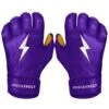 Bruce Bolt PREMIUM PRO Short Cuff Batting Gloves: Purple -Baseball Gear Shop premium pro short cuff batting gloves purple brucebolt 588698